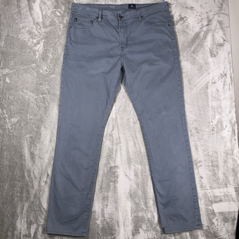 AG Pants Everett Slim Straight 38 x 34 Bright Night Blue Cotton Preppy USA